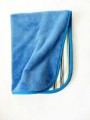 Oboustranná deka 70x90 cm - modrá / barevné pruhy