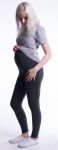 Těhotenské legíny - středně modré - vel.L Dovoz EU