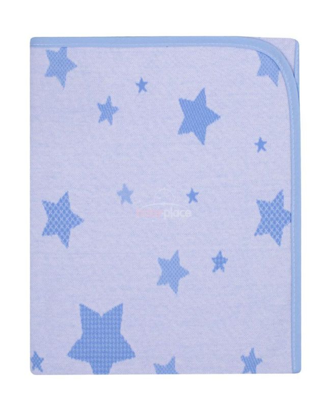 Dětská deka 80x90 cm LittleUp Stars blue