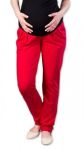Těhotenské kalhoty/tepláky Gregx, Awan s kapsami - červené XL