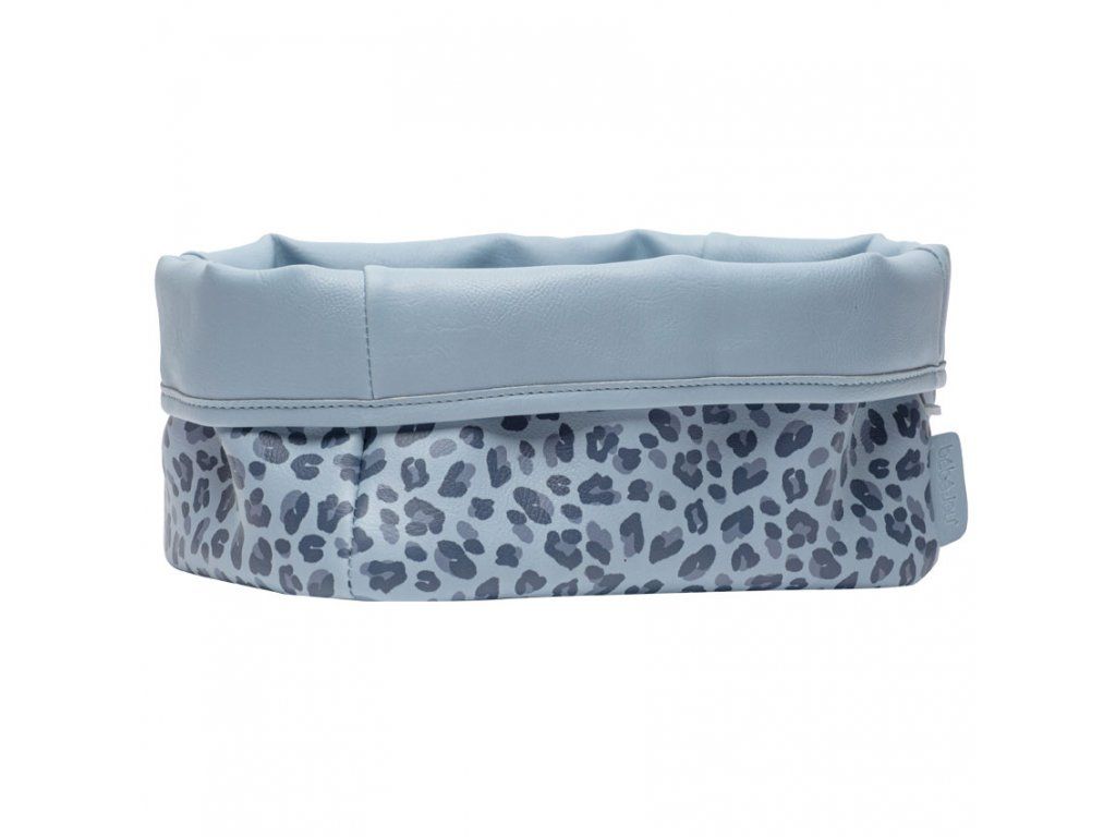 Textilní košík na kojenecké potřeby Bébé-Jou Leopard Blue