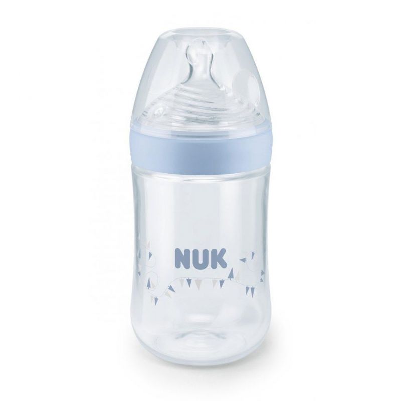 Kojenecká láhev NUK Nature Sense 260 ml modrá