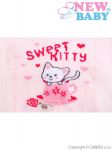 Bavlněné punčocháčky New Baby růžovo-šedé s kočičkouvel. 56-62 YOCompany
