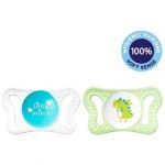 Chicco Šidítko Physio Light, silikonové, 2-6m+, modrá, 2ks Modrá