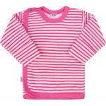 Kojenecká košilka New Baby Classic II s růžovými pruhy vel.62