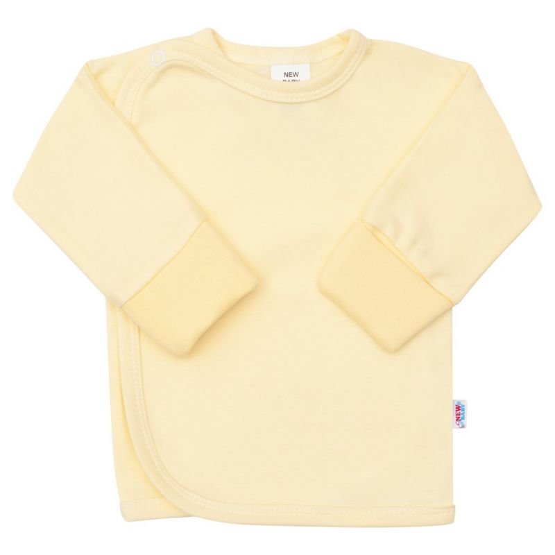 Kojenecká košilka s bočním zapínáním New Baby žlutá vel.56
