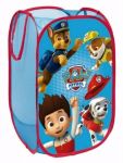 LÁTKOVÝ SKLÁDACÍ KOŠ NA HRAČKY PAW PATROL / TLAPKOVÁ PATROLA 52 X 35 X 35 CM Licence