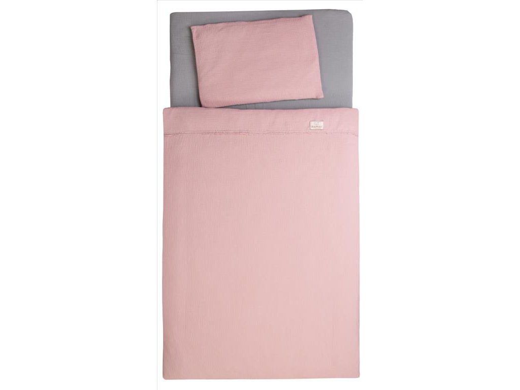 Bavlněné povlečení Baby Matex Muslin pink Babymatex