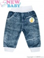 Kojenecké tepláčky New Baby Dark Jeansbaby s bílou vel.80