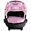 Dooky deka Blanket Baby Pink / Pink Stars