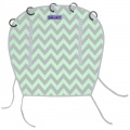 Dooky clona Reversible Mint/Grey Chevron